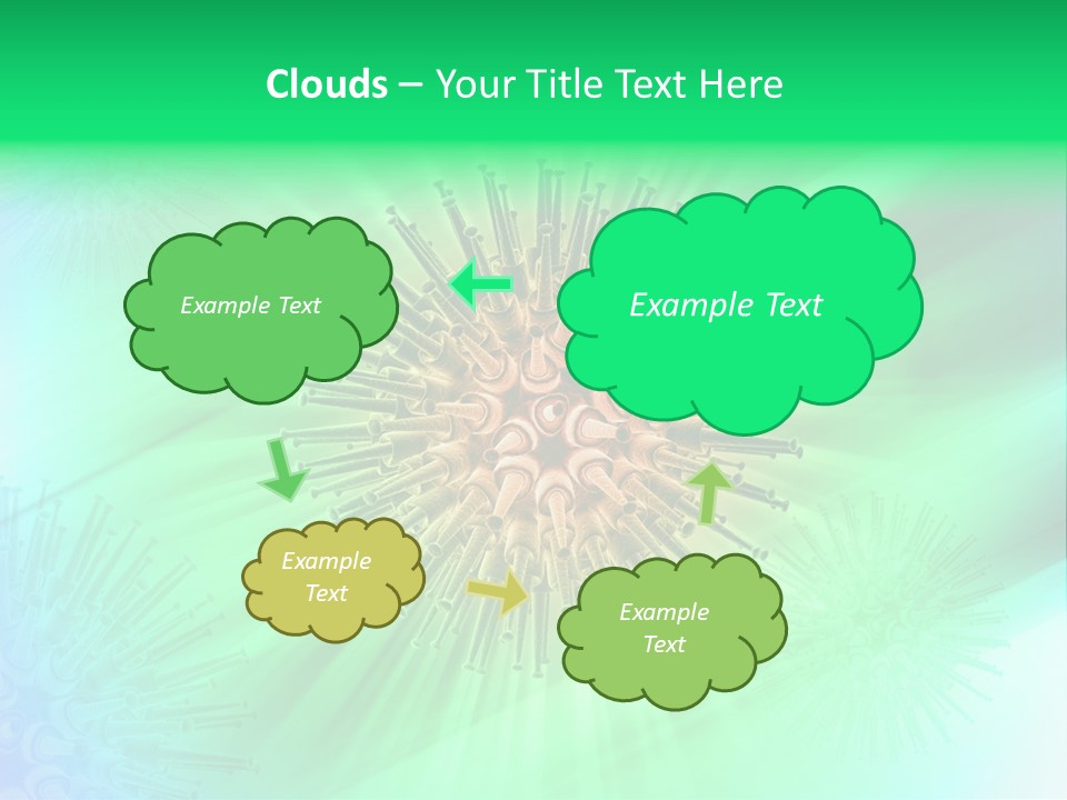Germs Red Microscope PowerPoint Template