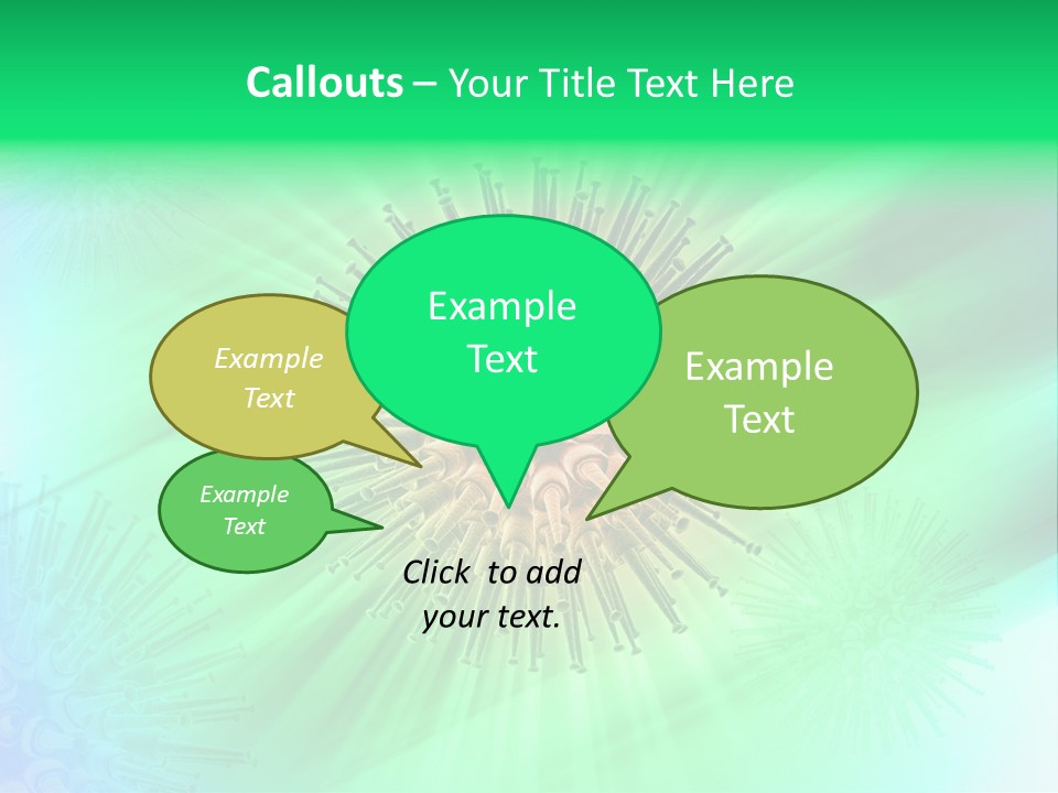 Germs Red Microscope PowerPoint Template
