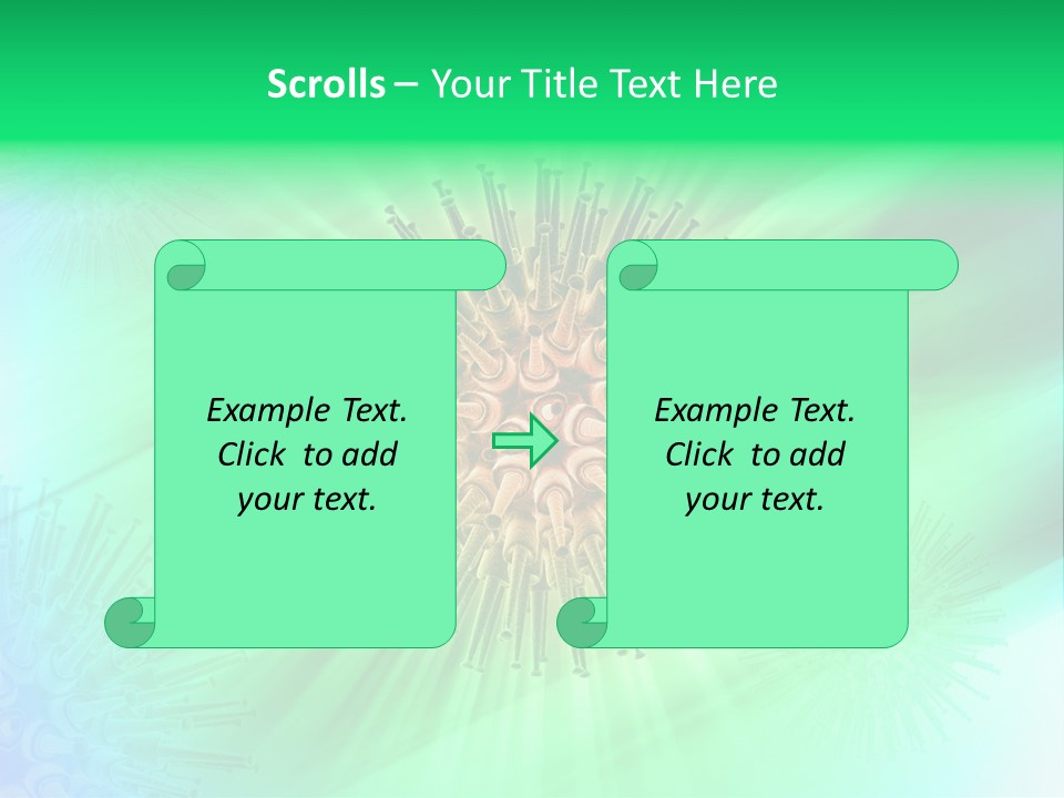 Germs Red Microscope PowerPoint Template