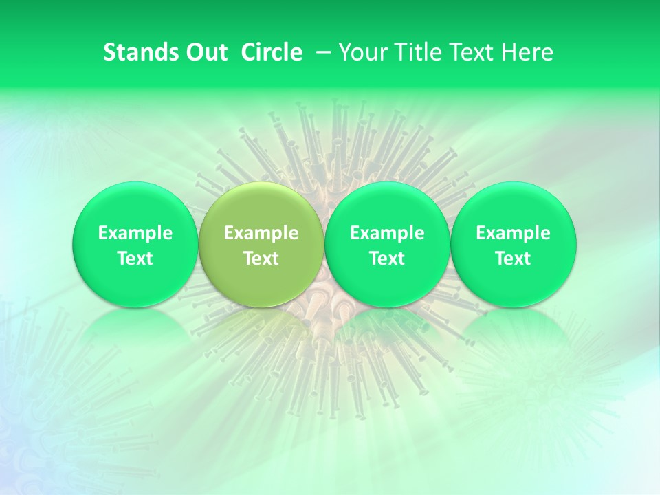 Germs Red Microscope PowerPoint Template