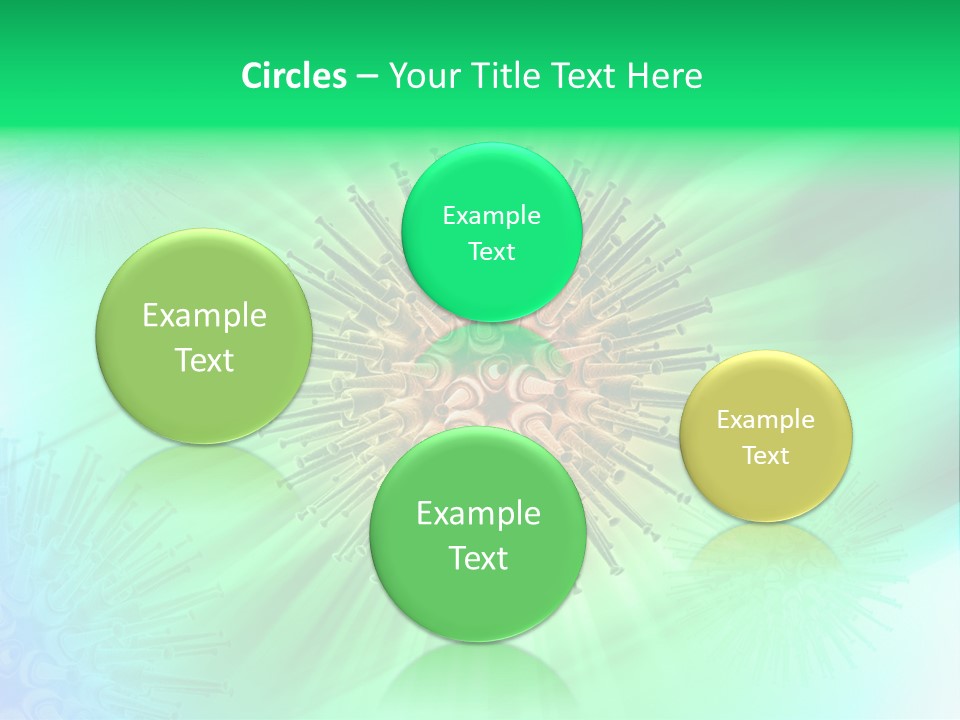 Germs Red Microscope PowerPoint Template