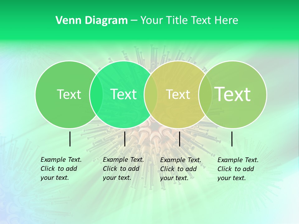 Germs Red Microscope PowerPoint Template
