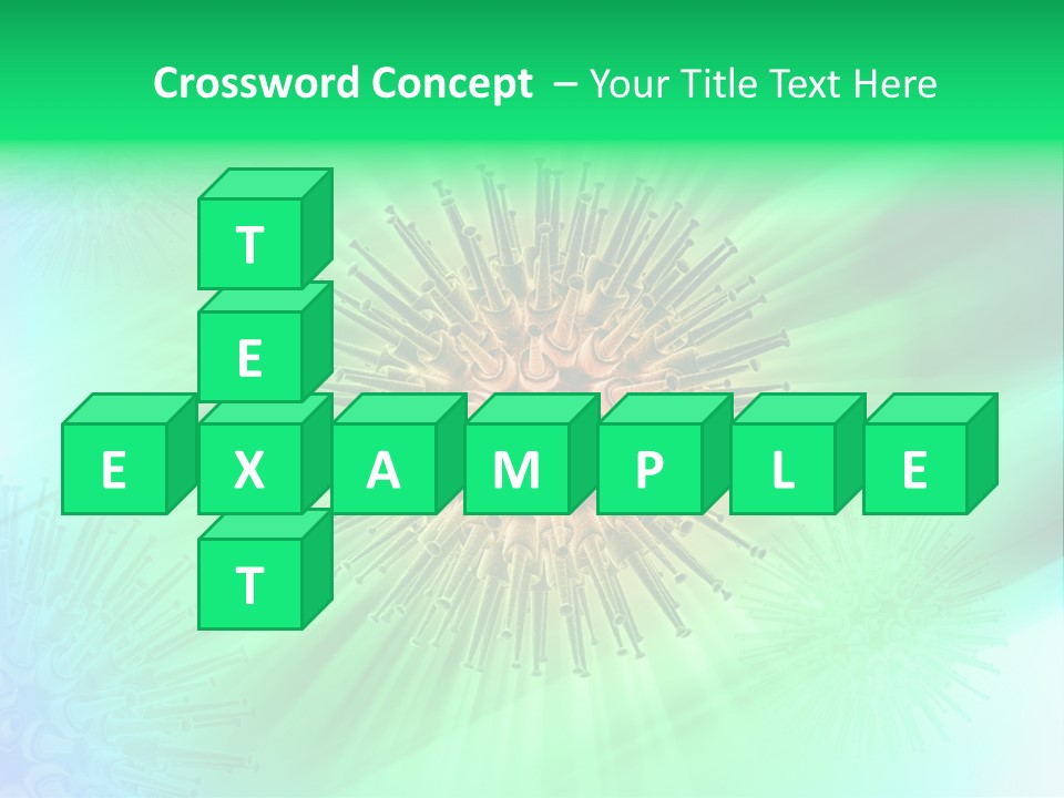 Germs Red Microscope PowerPoint Template