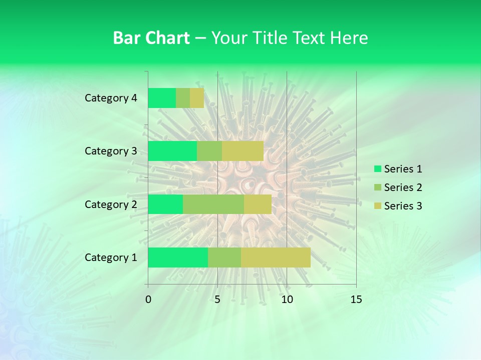 Germs Red Microscope PowerPoint Template