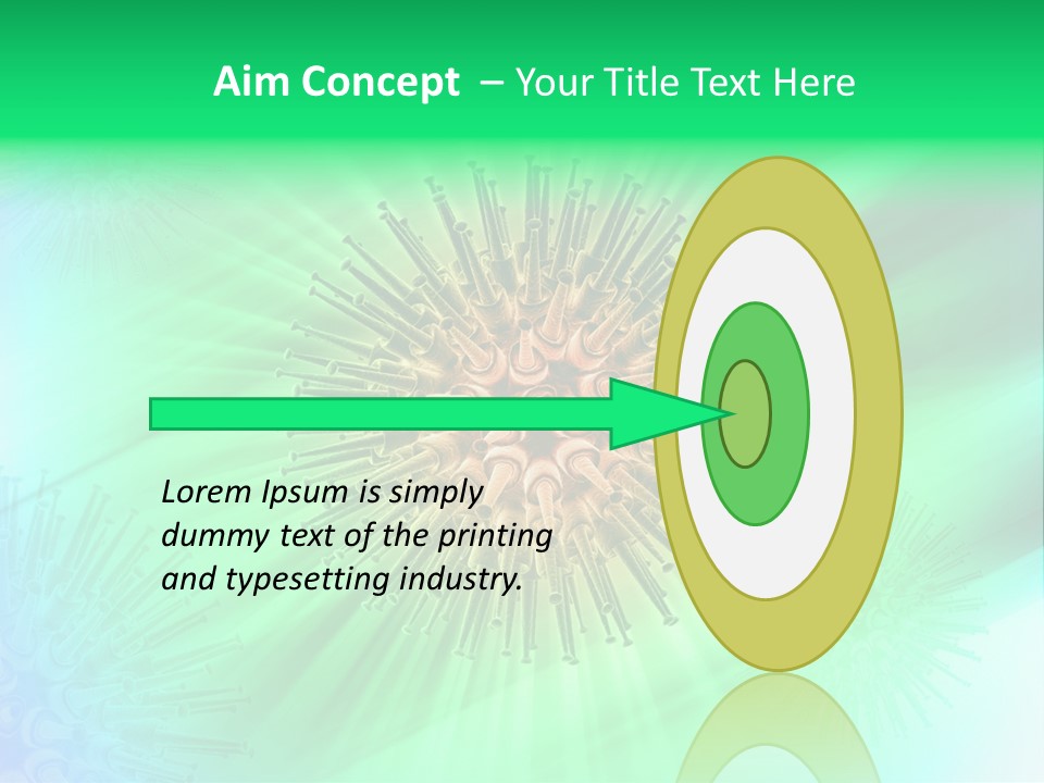 Germs Red Microscope PowerPoint Template