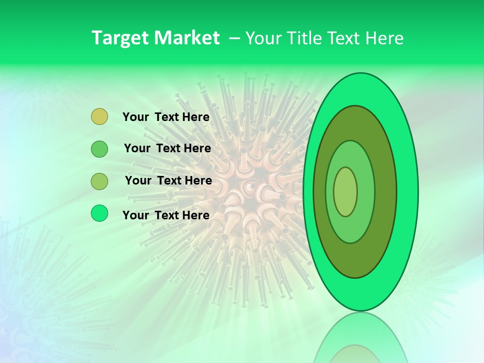 Germs Red Microscope PowerPoint Template