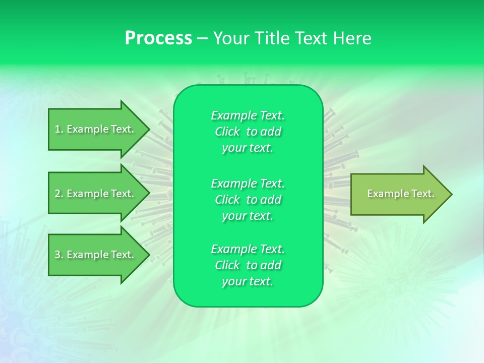Germs Red Microscope PowerPoint Template