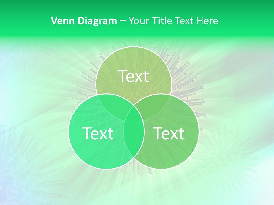 Germs Red Microscope PowerPoint Template