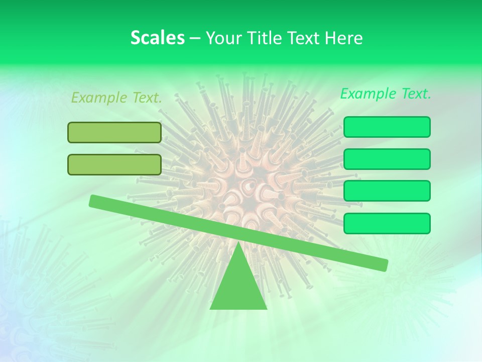 Germs Red Microscope PowerPoint Template