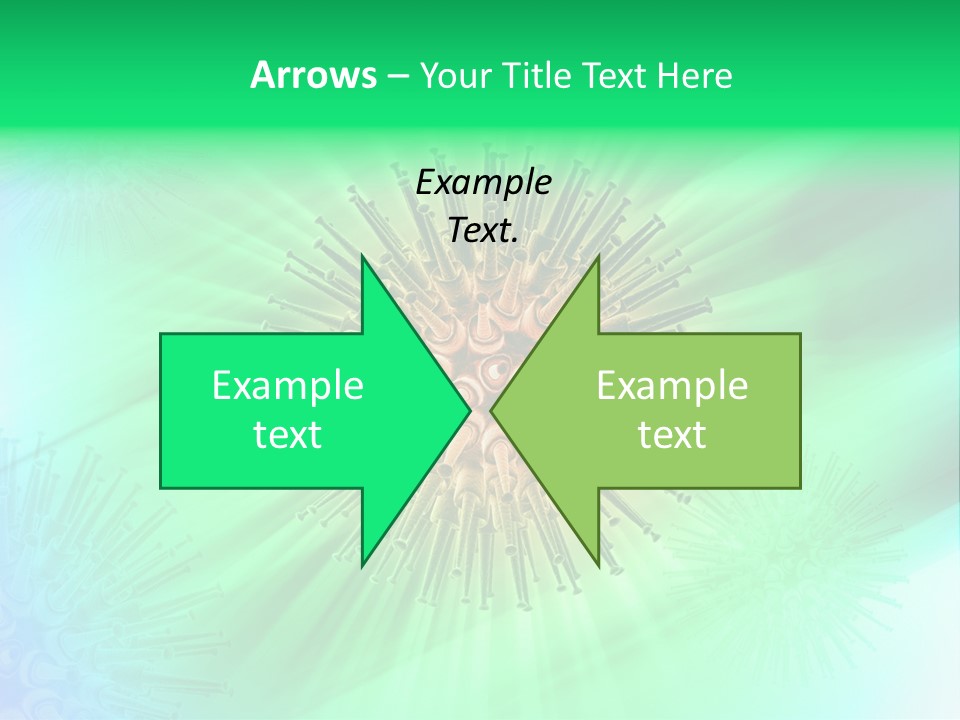 Germs Red Microscope PowerPoint Template