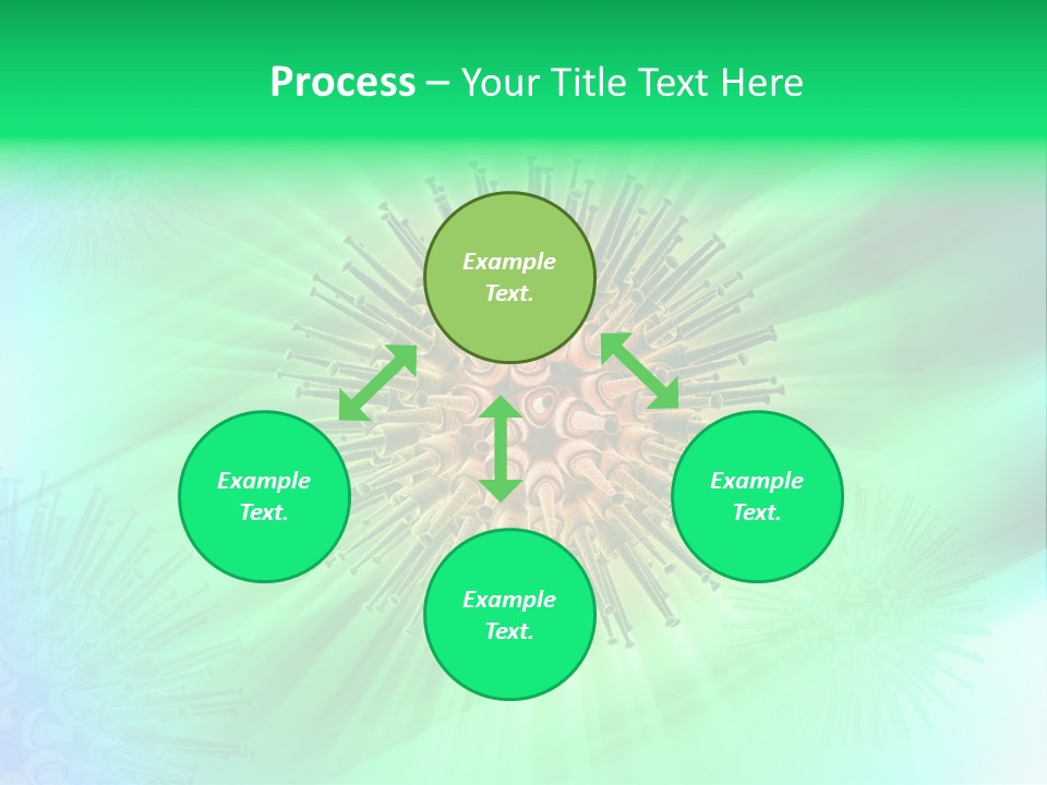 Germs Red Microscope PowerPoint Template