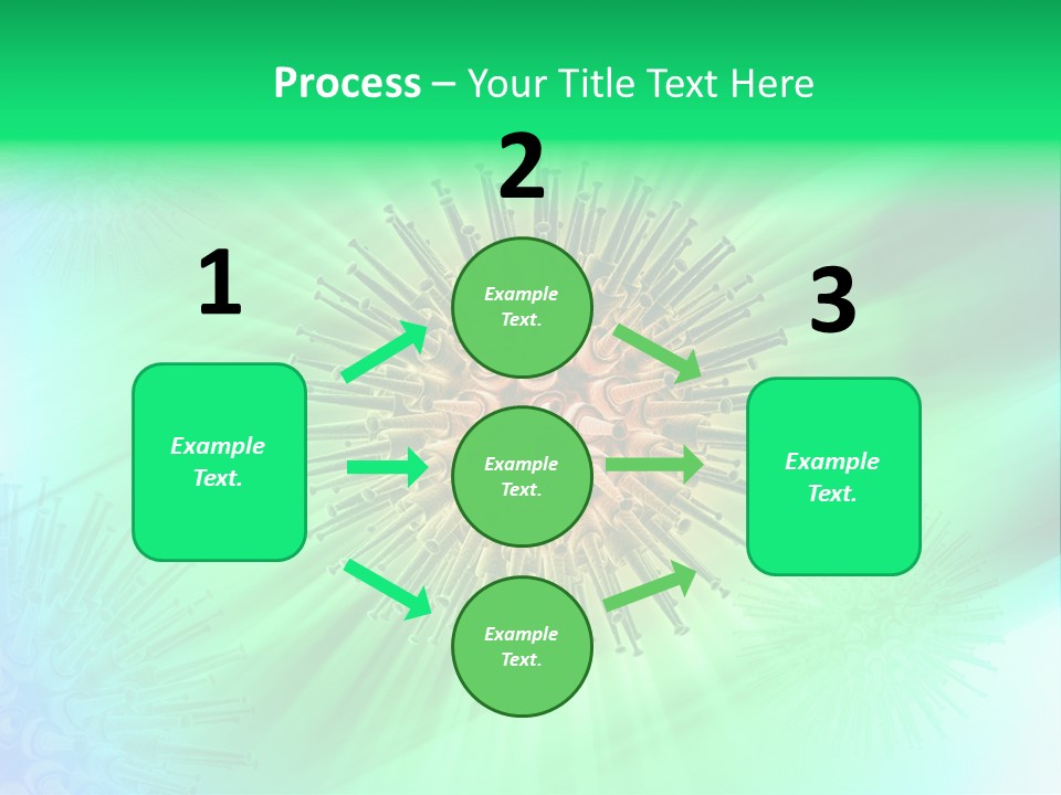 Germs Red Microscope PowerPoint Template