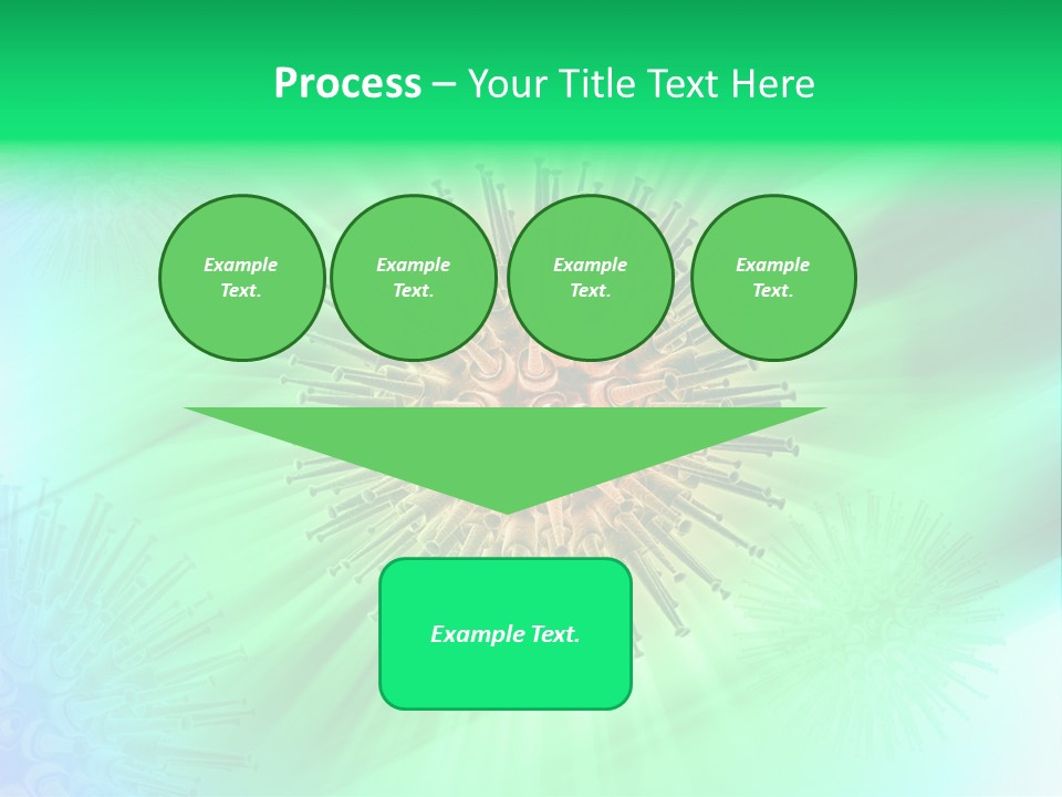 Germs Red Microscope PowerPoint Template