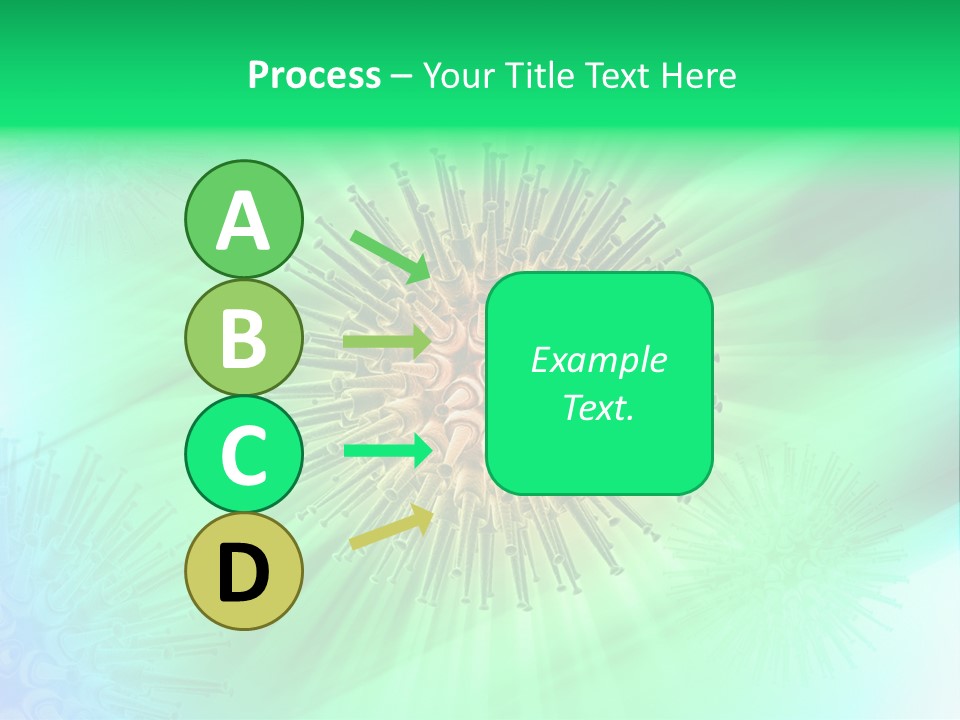 Germs Red Microscope PowerPoint Template
