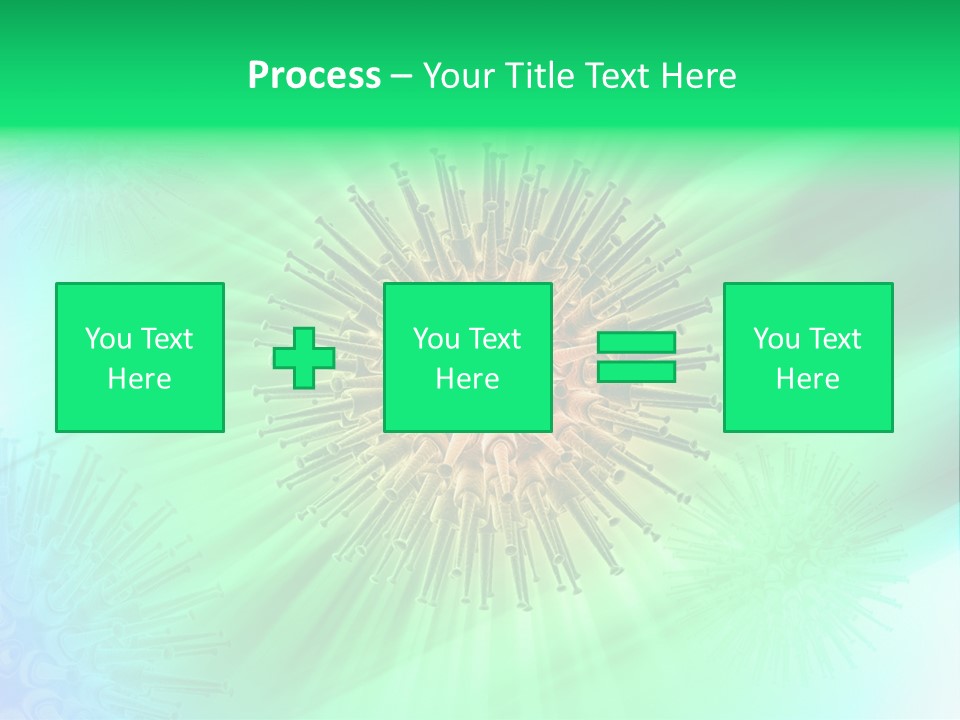 Germs Red Microscope PowerPoint Template