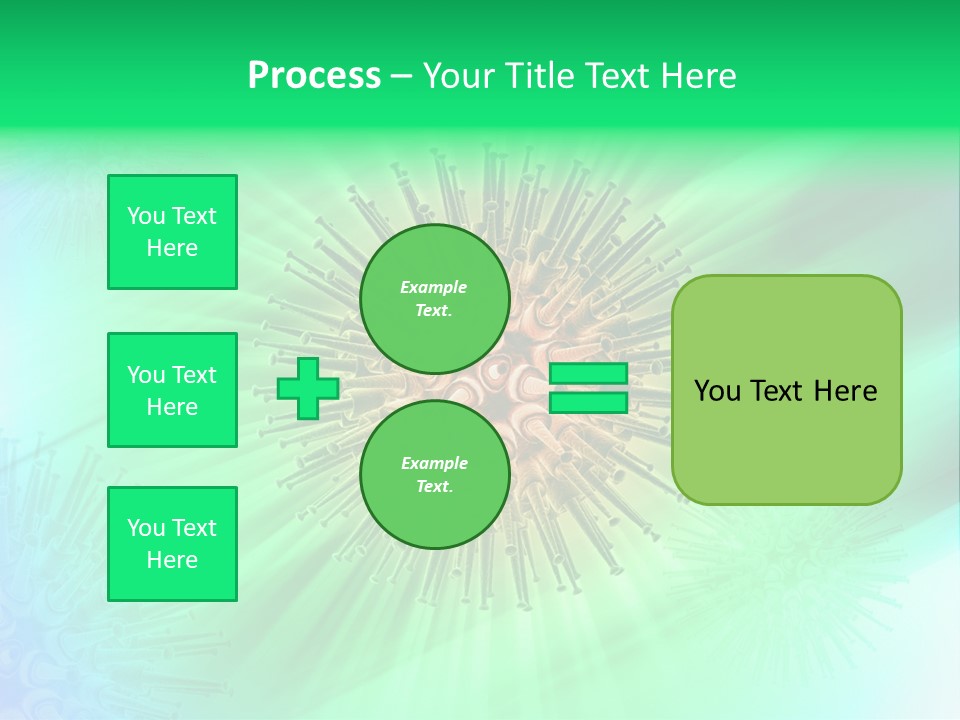 Germs Red Microscope PowerPoint Template