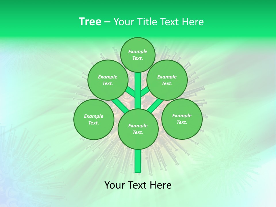 Germs Red Microscope PowerPoint Template