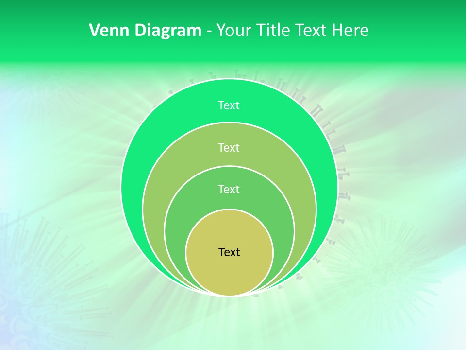 Germs Red Microscope PowerPoint Template