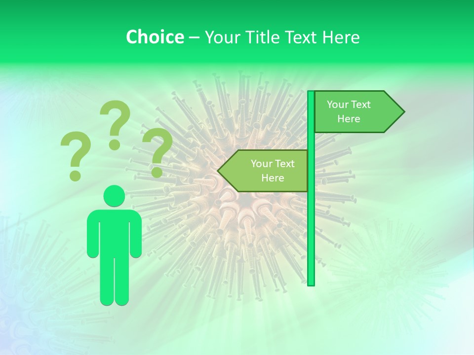 Germs Red Microscope PowerPoint Template