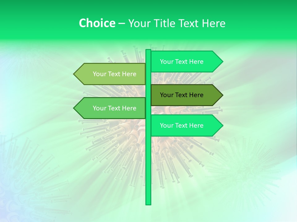 Germs Red Microscope PowerPoint Template