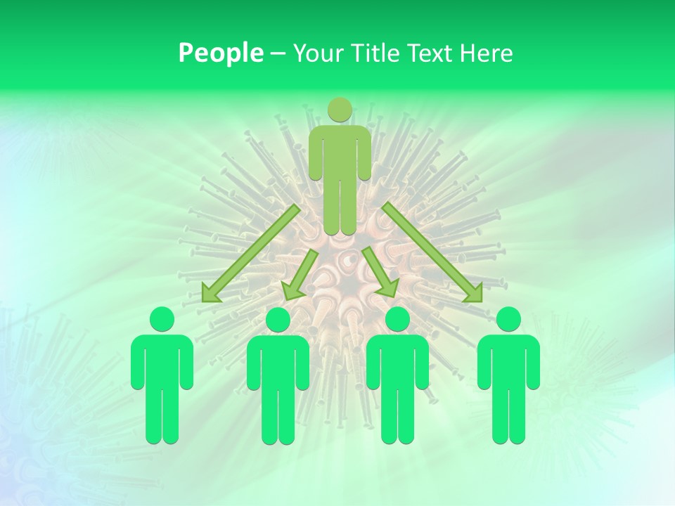 Germs Red Microscope PowerPoint Template