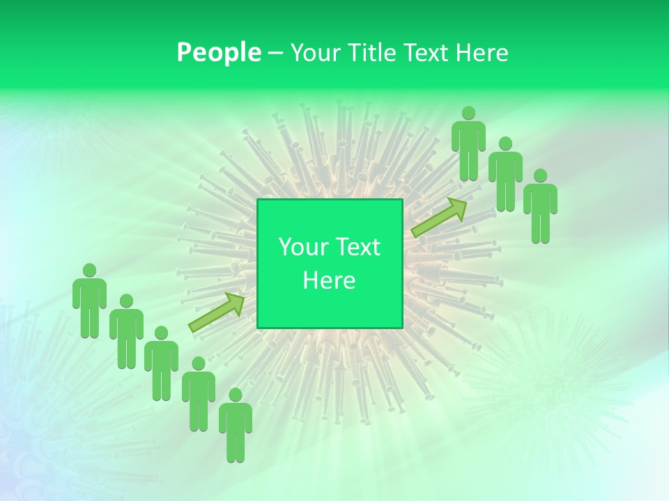 Germs Red Microscope PowerPoint Template