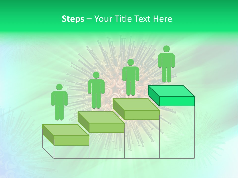 Germs Red Microscope PowerPoint Template