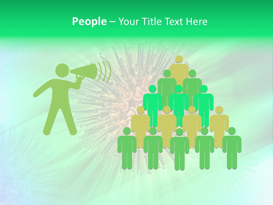 Germs Red Microscope PowerPoint Template