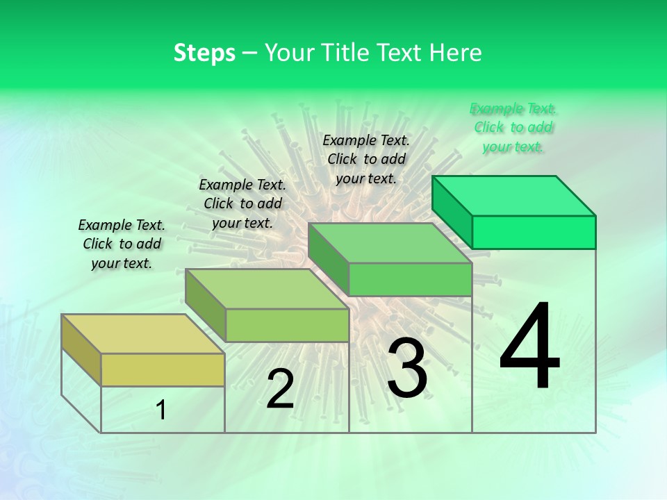 Germs Red Microscope PowerPoint Template
