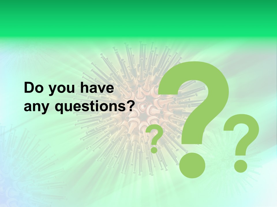 Germs Red Microscope PowerPoint Template