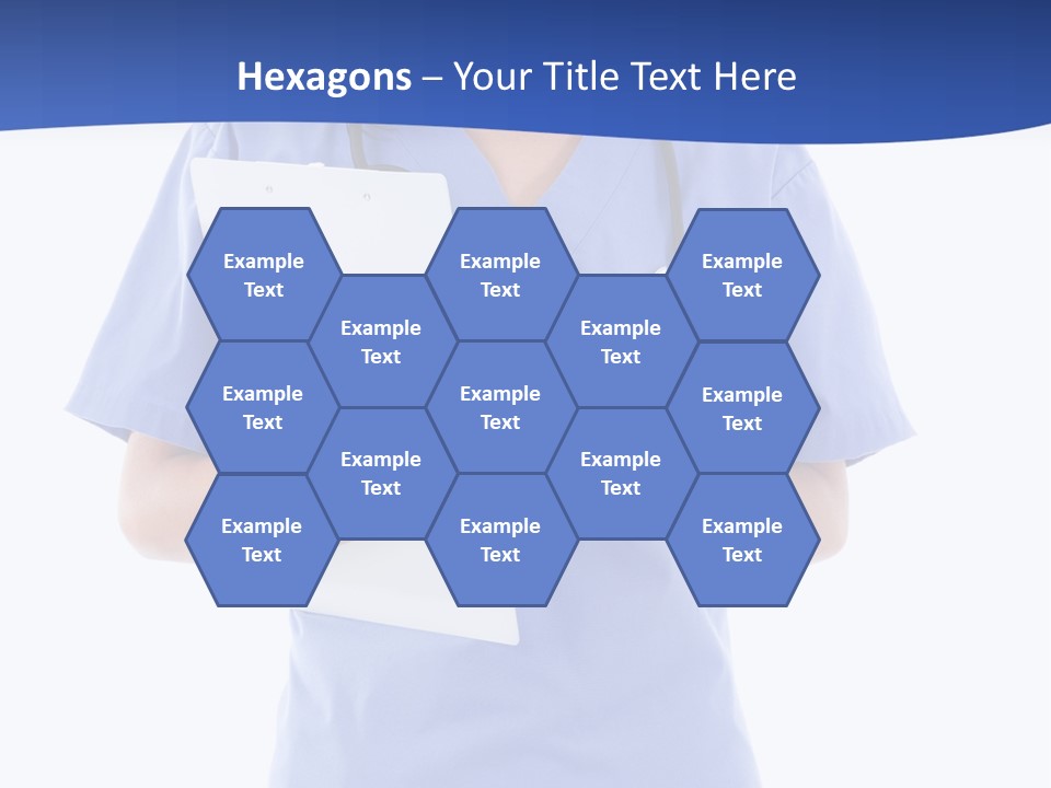 Standing Workwear Smile PowerPoint Template