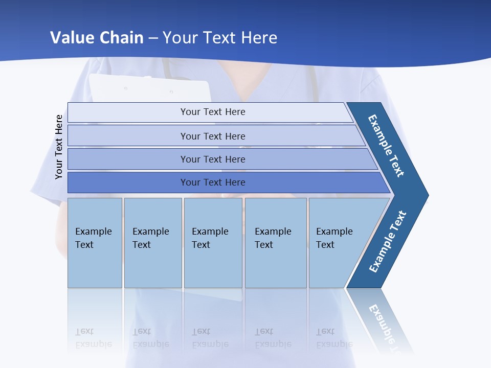 Standing Workwear Smile PowerPoint Template