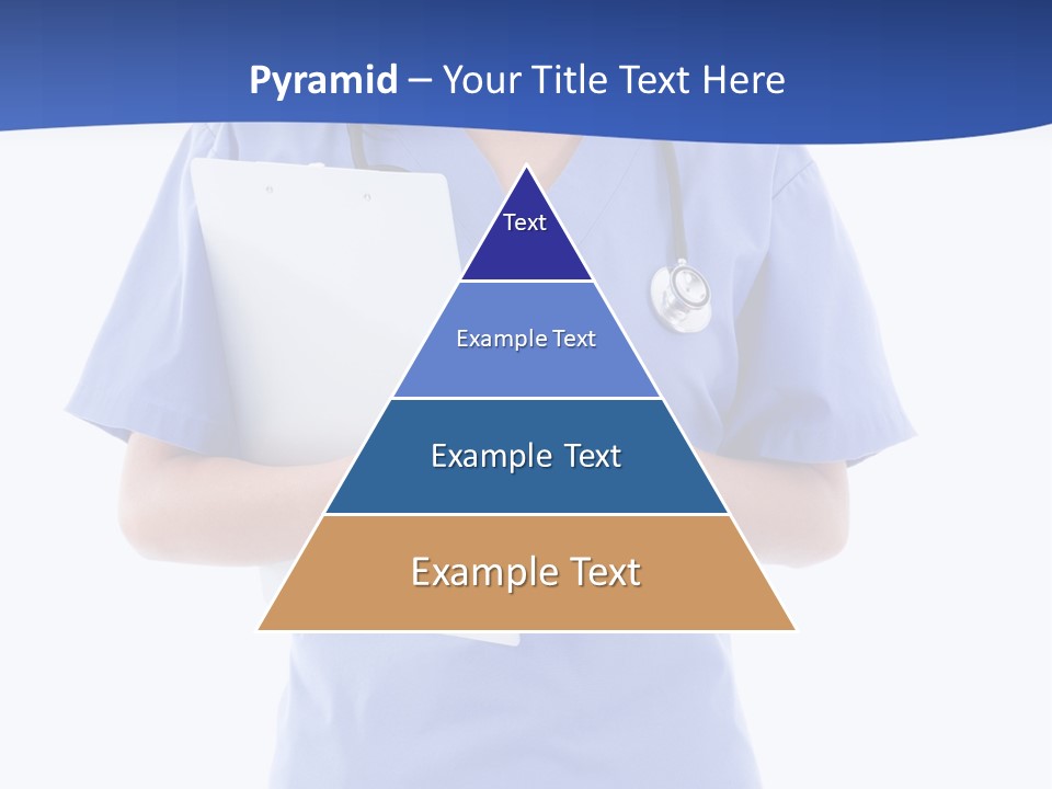 Standing Workwear Smile PowerPoint Template