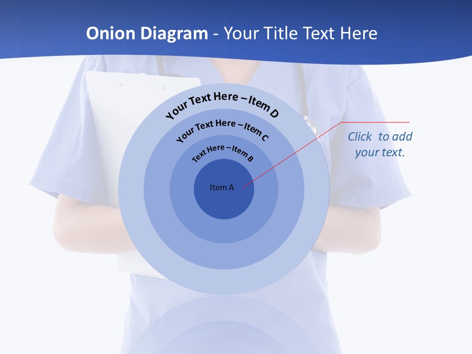 Standing Workwear Smile PowerPoint Template