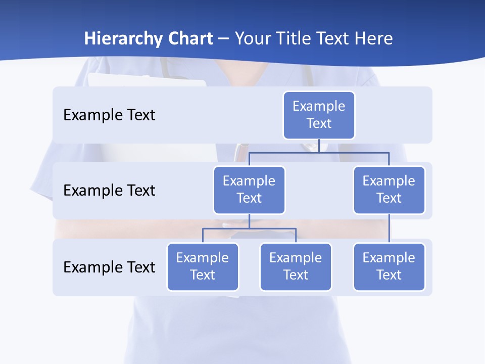 Standing Workwear Smile PowerPoint Template