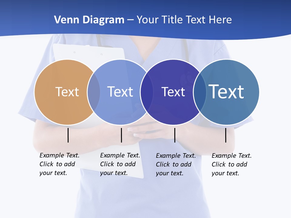 Standing Workwear Smile PowerPoint Template