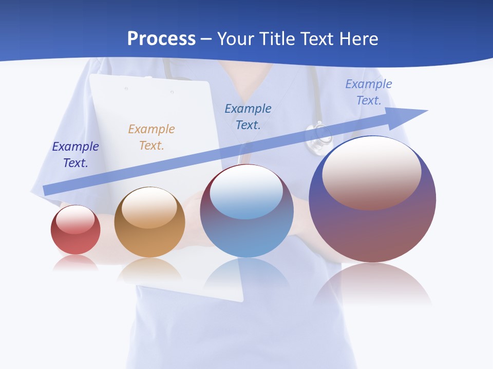 Standing Workwear Smile PowerPoint Template