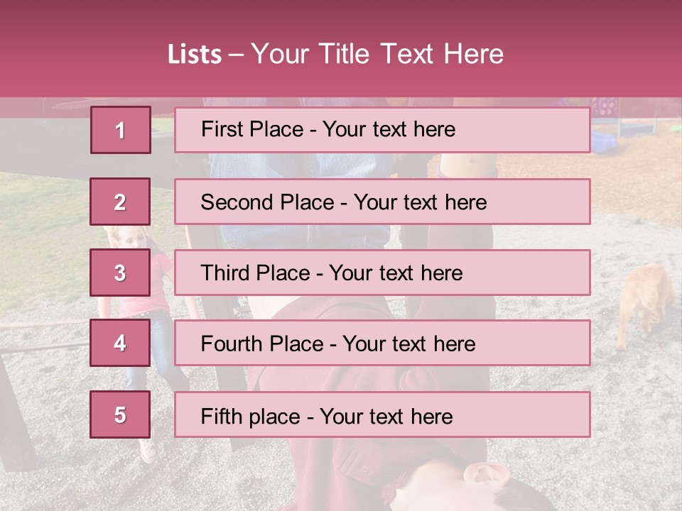 Class Down Kid PowerPoint Template