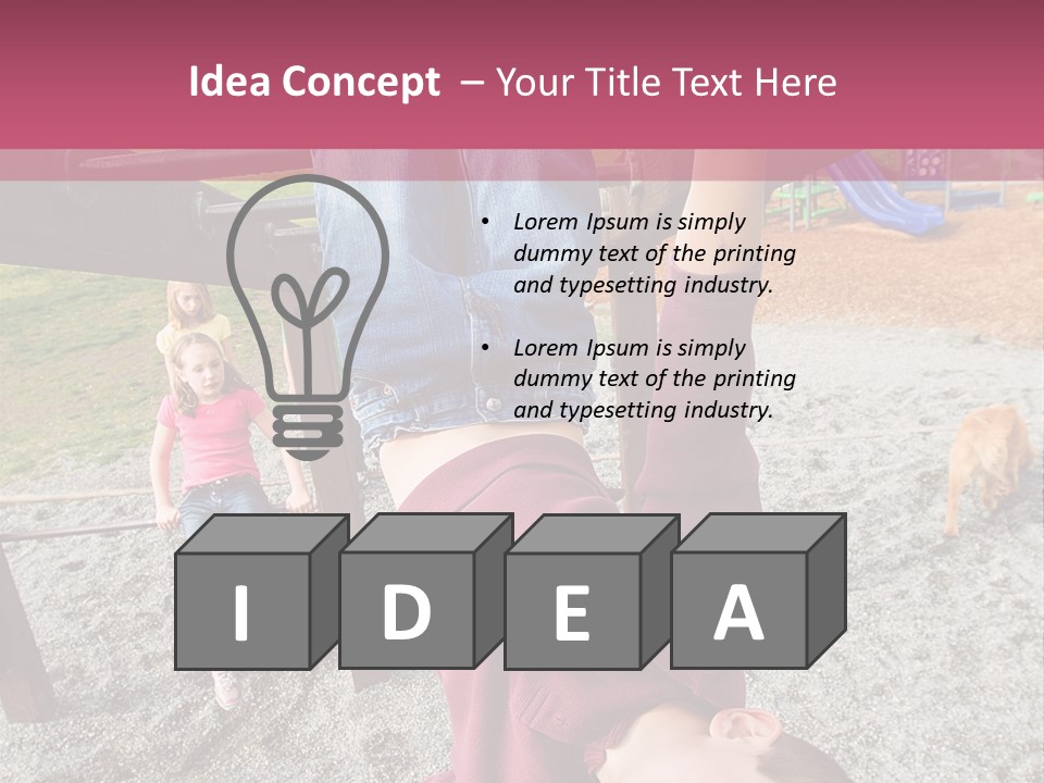 Class Down Kid PowerPoint Template