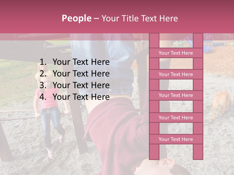 Class Down Kid PowerPoint Template