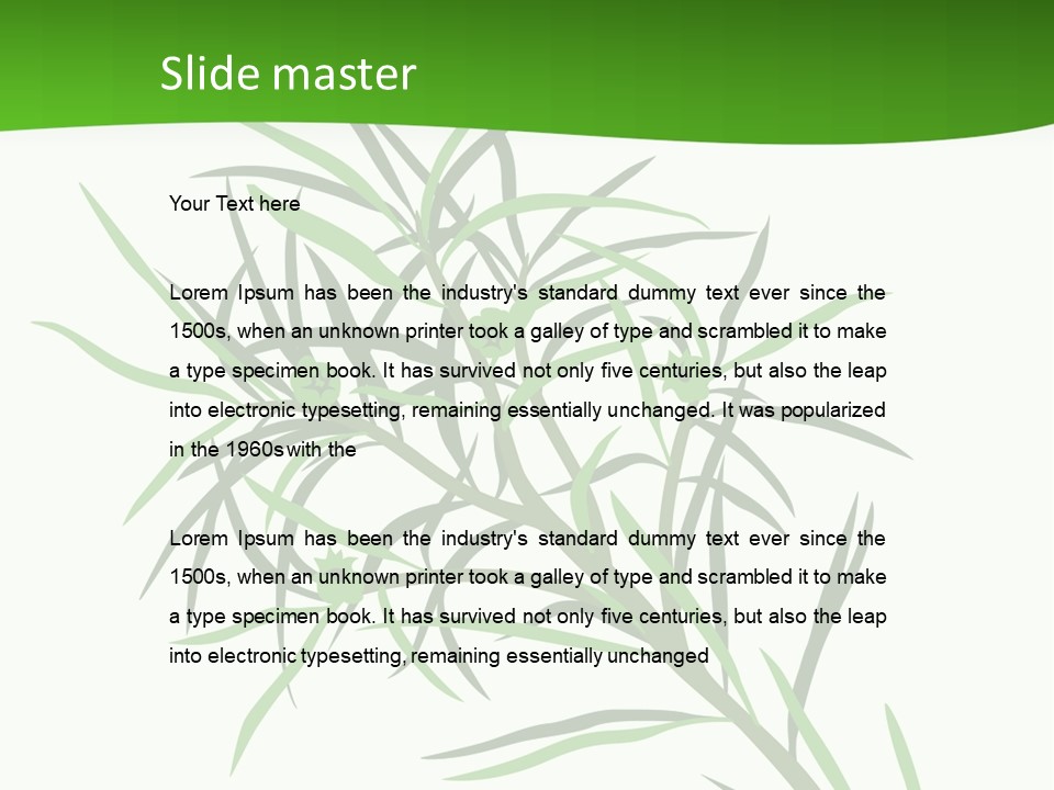 Leafs Essence Nature PowerPoint Template