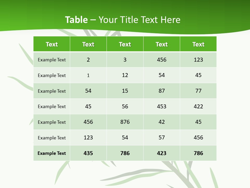 Leafs Essence Nature PowerPoint Template