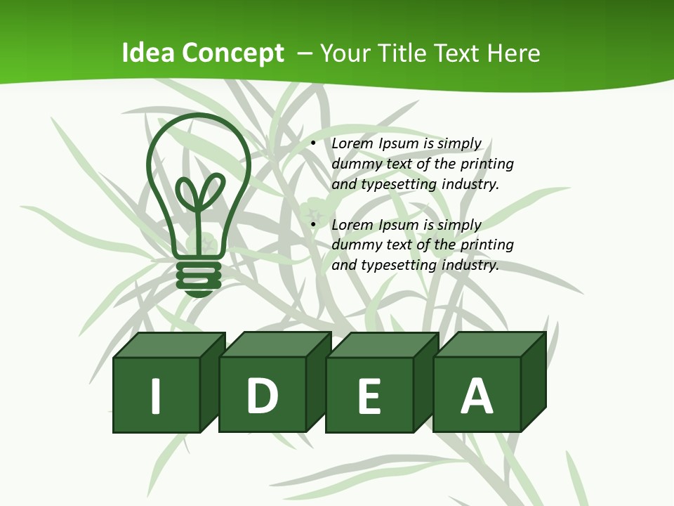 Leafs Essence Nature PowerPoint Template