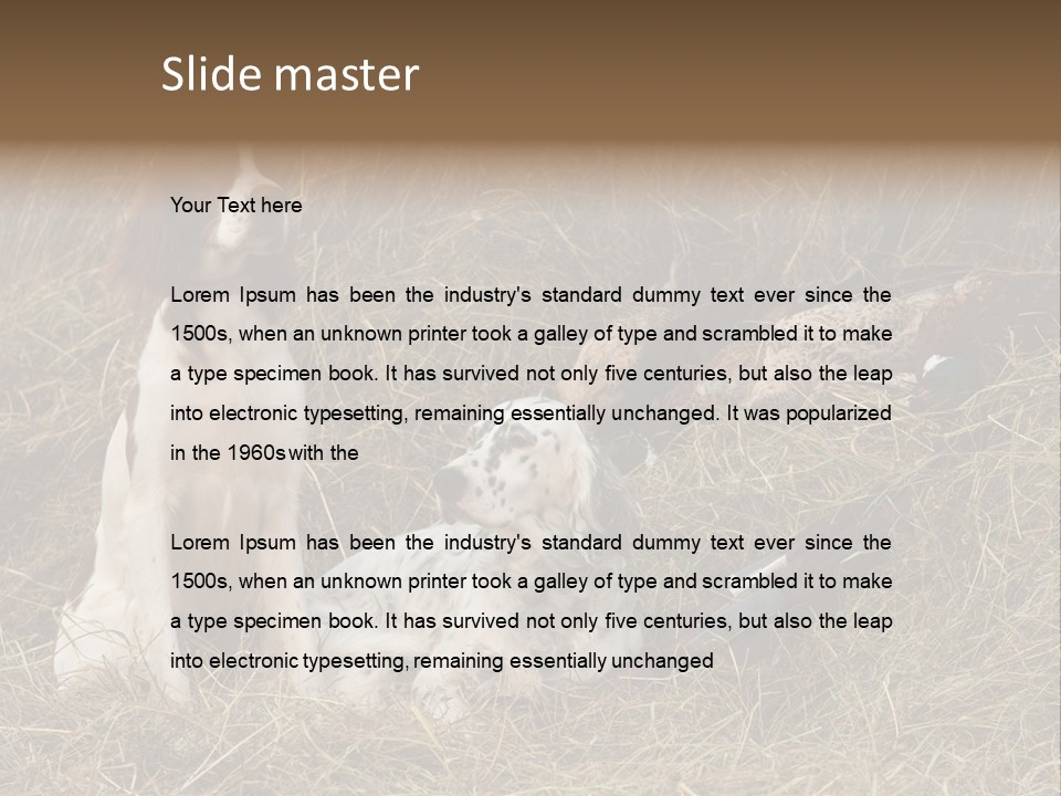 Grass Obedient Sport PowerPoint Template