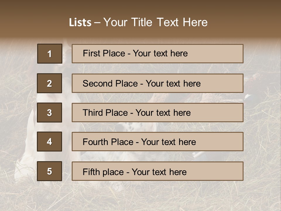 Grass Obedient Sport PowerPoint Template