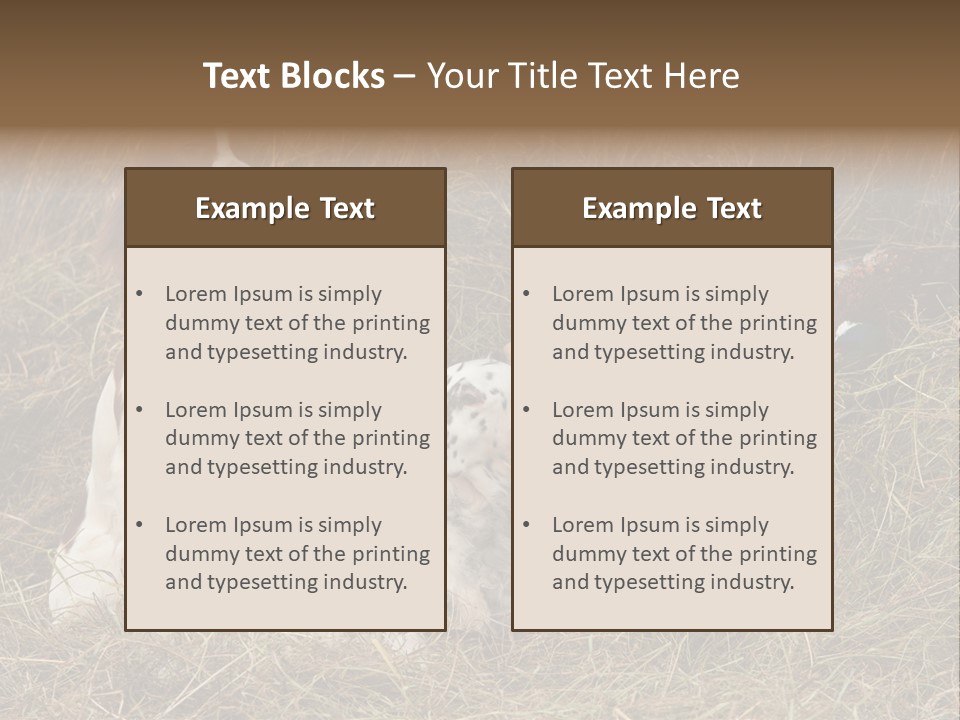 Grass Obedient Sport PowerPoint Template