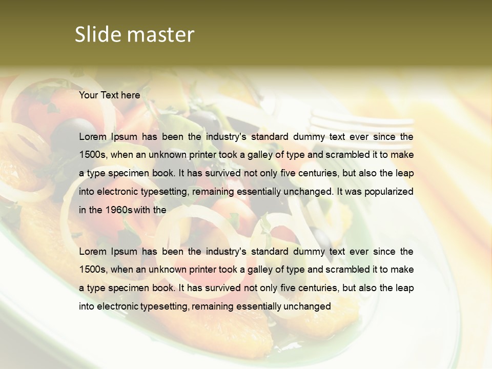 Orange Citrus Raw PowerPoint Template