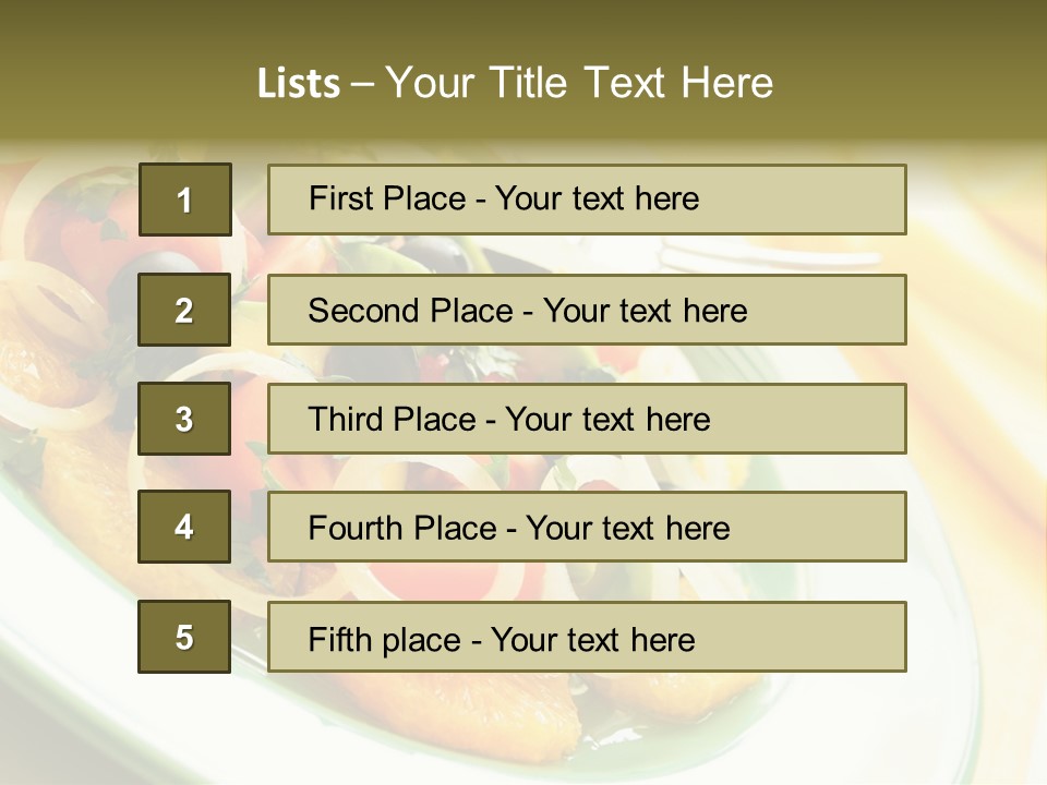 Orange Citrus Raw PowerPoint Template