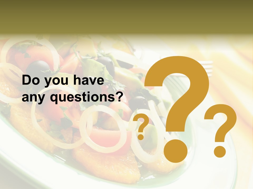 Orange Citrus Raw PowerPoint Template