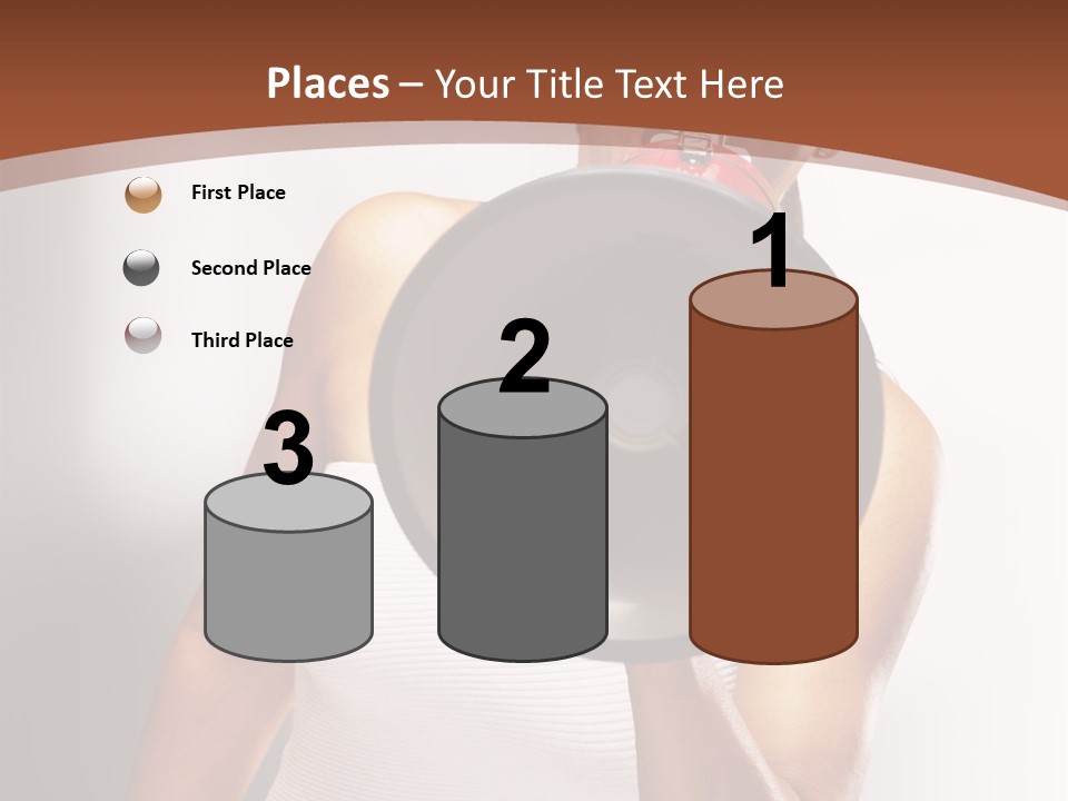 A Woman Holding A Megaphone In Front Of Her Face PowerPoint Template